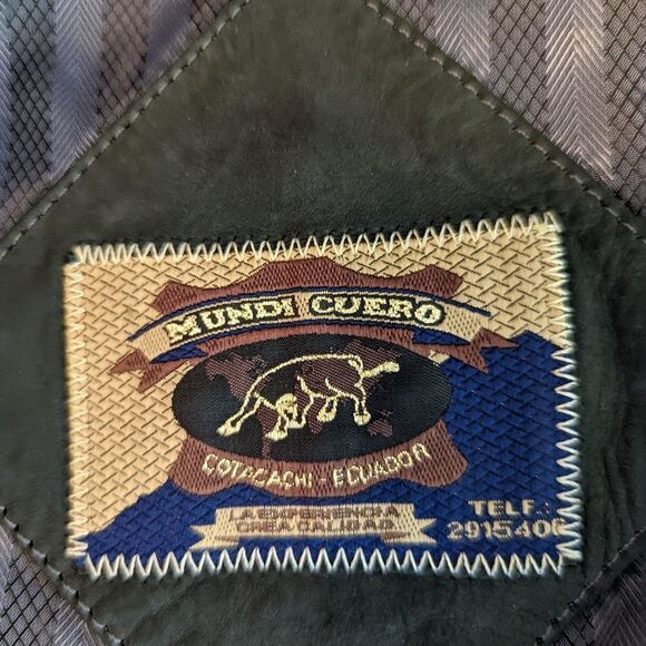 mundi cuero Ecuadorian grey suede short jacket nwot sz m - Picture 3 of 7